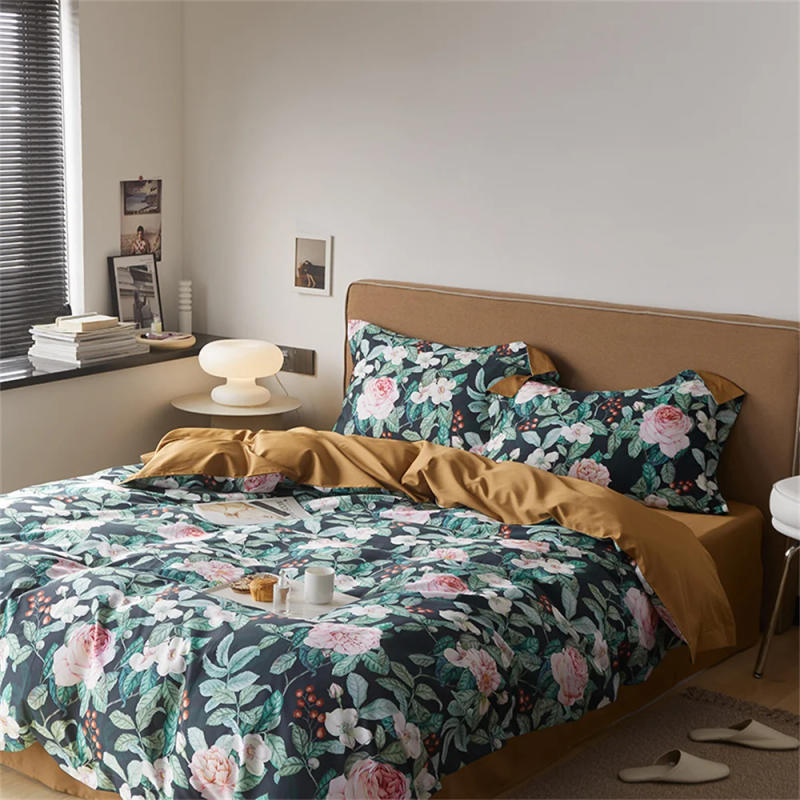 Description Picture 4 of itemSvetanya 100% Egyptian Cotton Bedding Set Queen King Ru Double Size Bed Linens Sheet Duvet Cover Set