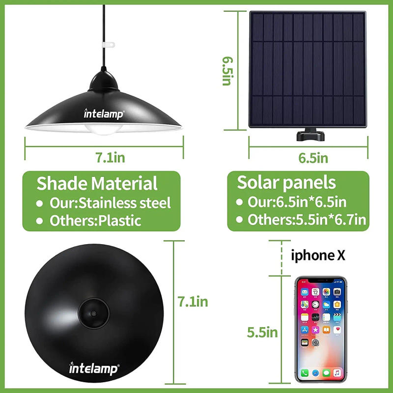 Description Picture 3 of itemSolar Pendant Lights Super Bright IP65 Waterproof Chandelier Decoration Outdoor Solar Lamps With A Remote Control