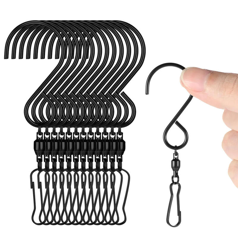 Description Picture 4 of itemRotating Hanging Hook Garden Metal Swivel Hook Patio Decoration Sturdy Metal Construction Weather-resistant Wide Range Of Uses