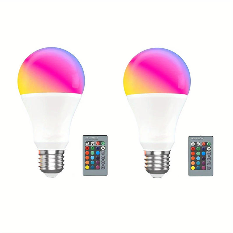 Description Picture 6 of item2/1PCS RGB 16 Colors Changing LED Light Bulb with Remote Control E27 5W Multicolor Dimmable Flood for Party Bedroom Home
