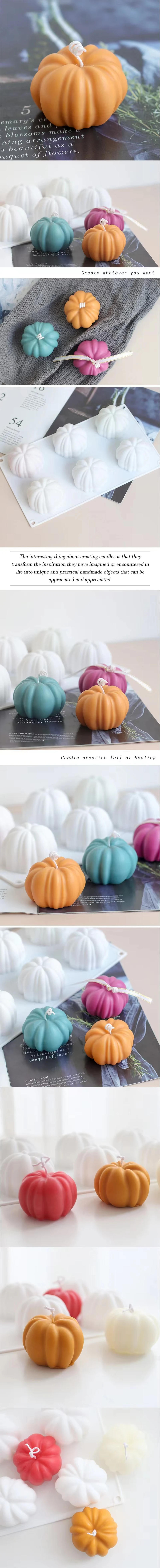Description Picture 2 of itemPumpkins Molde Silicone 3D Candle Making Candle Molds for Candles Making Soap Mold Candle Mold Silicone for Wedding Wax Seal MO5