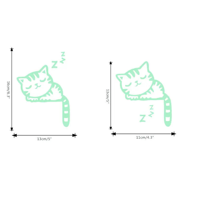 Description Picture 3 of itemLuminous Switch Stickers Cat Fairy Moon Glow In The Dark Home Decor Wall Stickers Kids Room Cartoon Cute Decorative Sticker