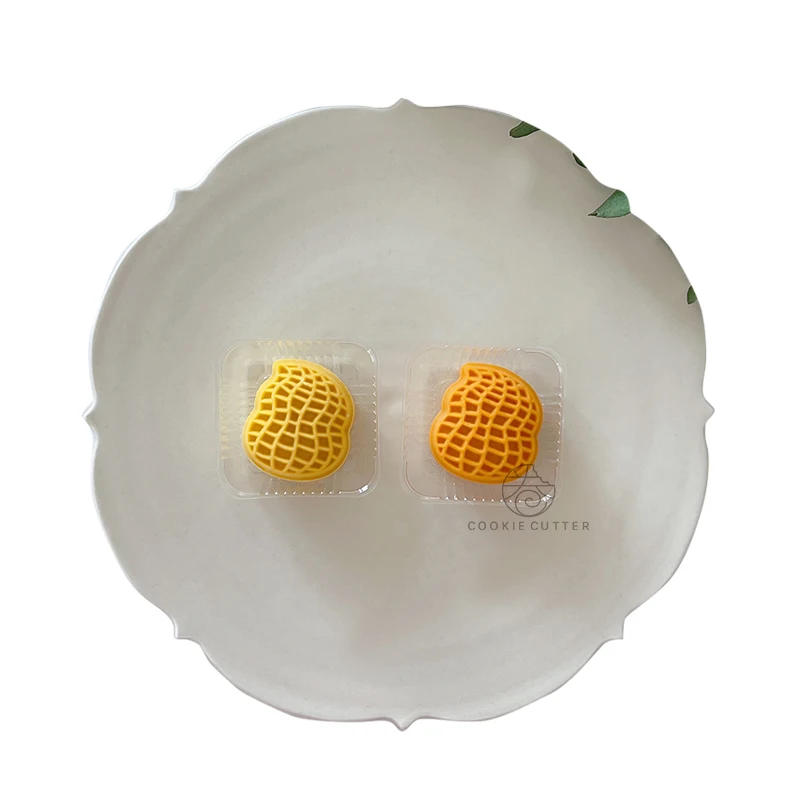 Description Picture 5 of itemMini Peanut Mooncake Mold Stamp Hand Pressure Chocolate Mold Food Grade Cookie Stamp Pastry Dessert Cake Decoration Tools