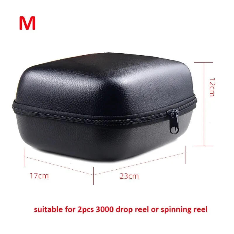 Description Picture 4 of itemFishing Bag Spinning Reel Case Cover Leather Fishing Reel Bag Shockproof Waterproof Fishing Tackle Storage Case