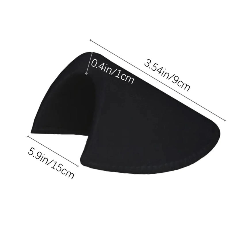 Description Picture 3 of item6/9/12Pairs 1/2'' Sewing Shoulder Pads Women Men Shoulder Pads Foam Pads For Knitwear Blazer Coat T-Shirt Clothing Garment