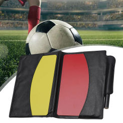 Soccer Referee Red Yellow Card Referee Wallet Notebook 11*8cm For Judgment Records For Basketball Swimming Skiing Competitions