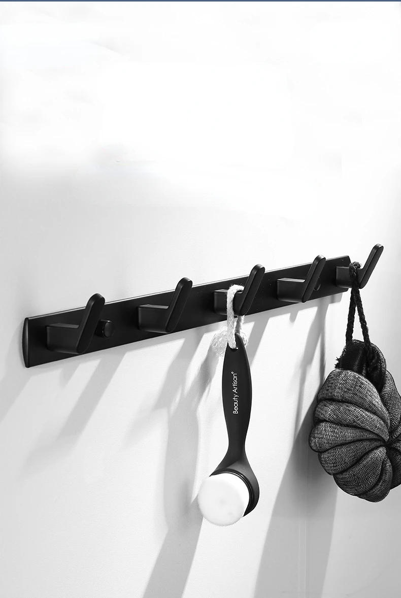 Description Picture 6 of itemSpace aluminum kitchen hooks Bathroom hardware accessories bathroom living room Home Clothing  Hat Storage Punching installation