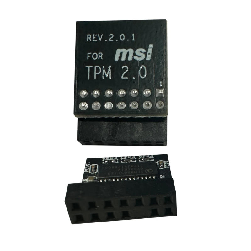 Description Picture 6 of itemTPM2.0 msi 14pin Support X99 H9S X99D4V3.0 use Tpm Module 14 Pin LPC For MSI Encryption Security Module Remote Card
