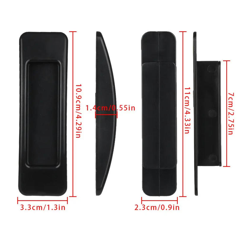 Description Picture 2 of item2Pcs Self-adhesive Door Handle ABS Punch-Free Wardrobe Cabinet Drawer Pull Handle Labor Saving Sliding Glass Window Grip
