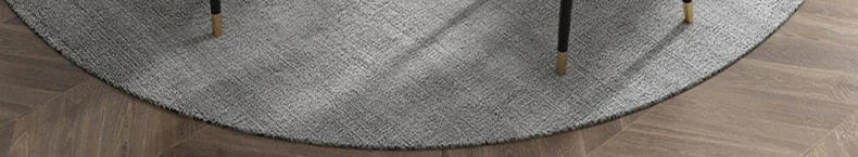 Description Picture 5 of itemLuxury Marble Top Minimalist Round Sliding Dining Table With 4 Chairs For Small Apartment Home Furniture Kitchen Table