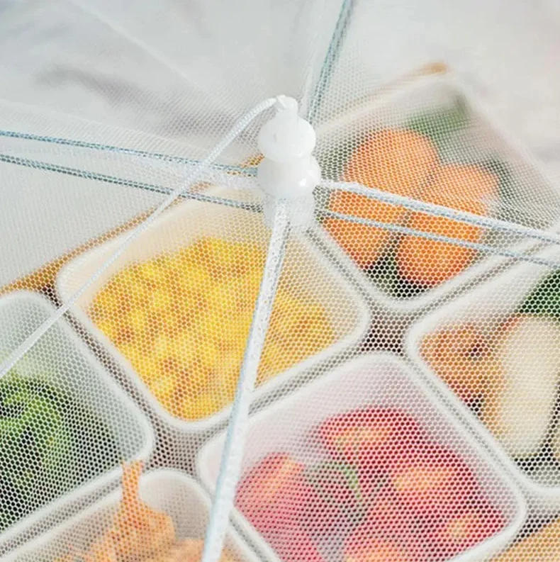 Description Picture 5 of itemFoldable Food Mesh Cover Fly Anti Mosquito Pop-Up Umbrella Meal Vegetable Fruit Breathable Cover Kitchen Accessories