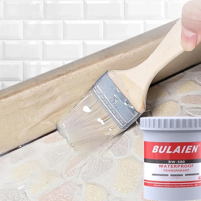 Description Picture 3 of itemExternal Wall Leak Repair Transparent Waterproof Adhesive Leak-proof Paint for Wall Floor Tile Roof Bathroom Waterproof Coating