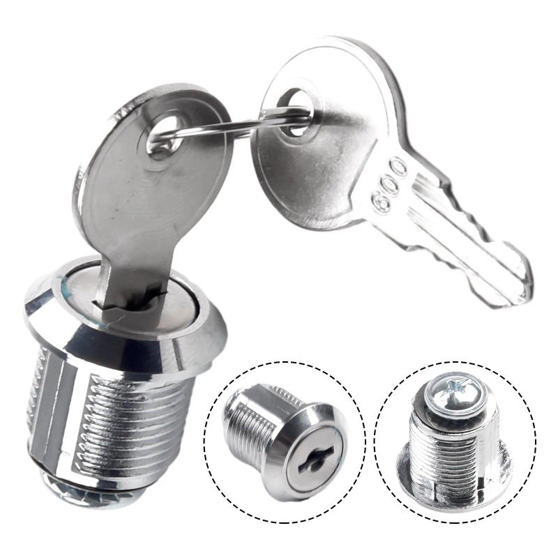 Description Picture 5 of item16/30mm Cam Lock Set Doors Cabinet Mailbox Drawer Cupboard Locker Zinc-Alloy Cylinder Cam Lock With 2 Keys Furniture Hardware