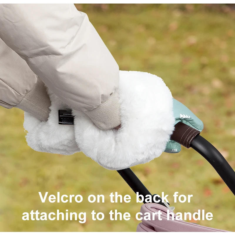 Description Picture 3 of itemStroller Gloves 1 Pair Winter Windproof Warm Cute Bear Brown Style Universal Prams Gloves Waterproof Baby Stroller Accessories