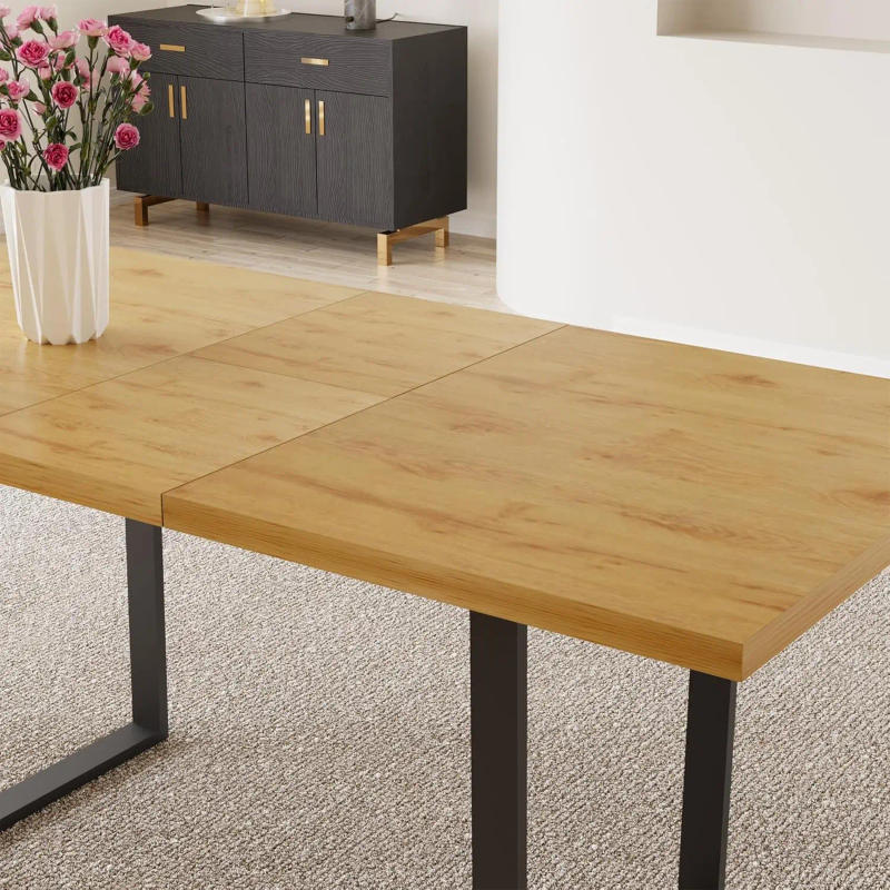 Description Picture 4 of itemDining Tables, 6-8 People Kitchen Dinings Room Table Set Extendable Wood Dinings Table and 6 Upholstered Chairs, Dining Tables