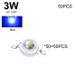 3W Blue 50PCS