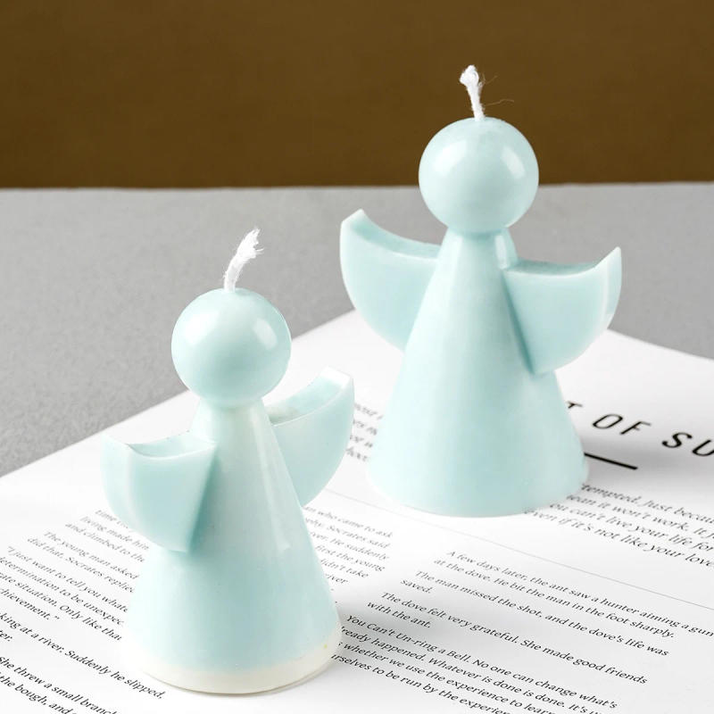 Description Picture 3 of itemNew 3D Simplicity Angel Silicone Candle Mold DIY Cute Angel Soap Craft Gift Molds Concrete Gypsum Resin Casting Molds Home Decor