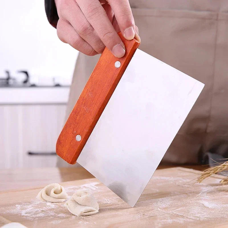 Description Picture 5 of itemDough Cutting Knife Stainless Steel Scraper Non-Stick Scraper Rice Roll Scraper Dough Cutting Cake Steamed Bun Hand Rolling Doug
