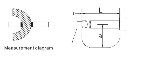 Description Picture 4 of itemSHAHE Tube Outside Micrometer With Single Round Head 0-25/25-50/50-75/75-100 mm Digital Outside Micrometer