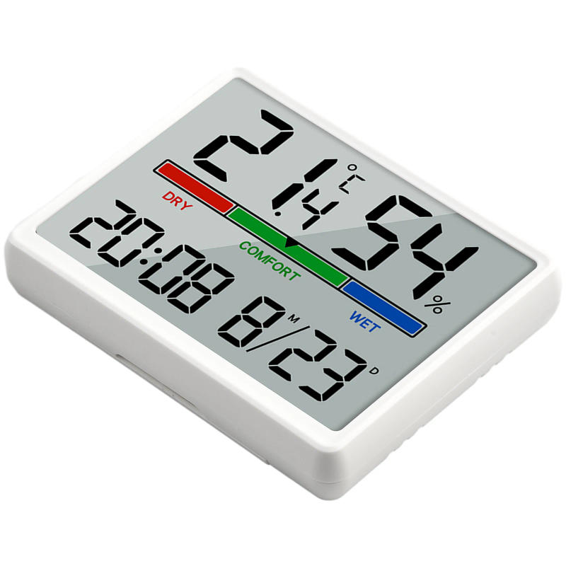 Description Picture 3 of item3.5In Electronic Clock Home Indoor Temperature Humidity Meter LCD Digital Thermometers Hygrometer Sensor Gauge Weather Station