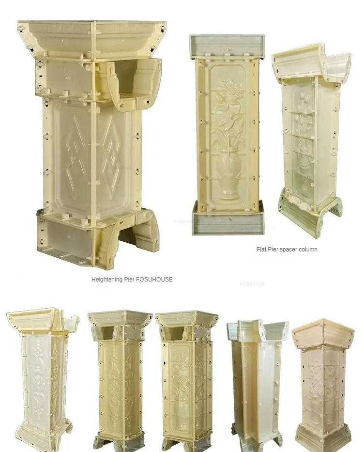 Description Picture 5 of itemEuropean Roman Columns Mold Home Garden Cement Vase Column Villa Balcony Handrail Fence Column Building Retro Garden Decoration