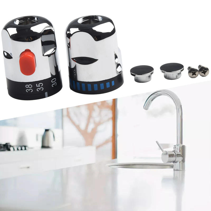 Description Picture 3 of itemThermostatic & On Off Water Control Handles For Bath Shower Mixer Taps Combination Water Mixer Bathtub Faucet With Handle