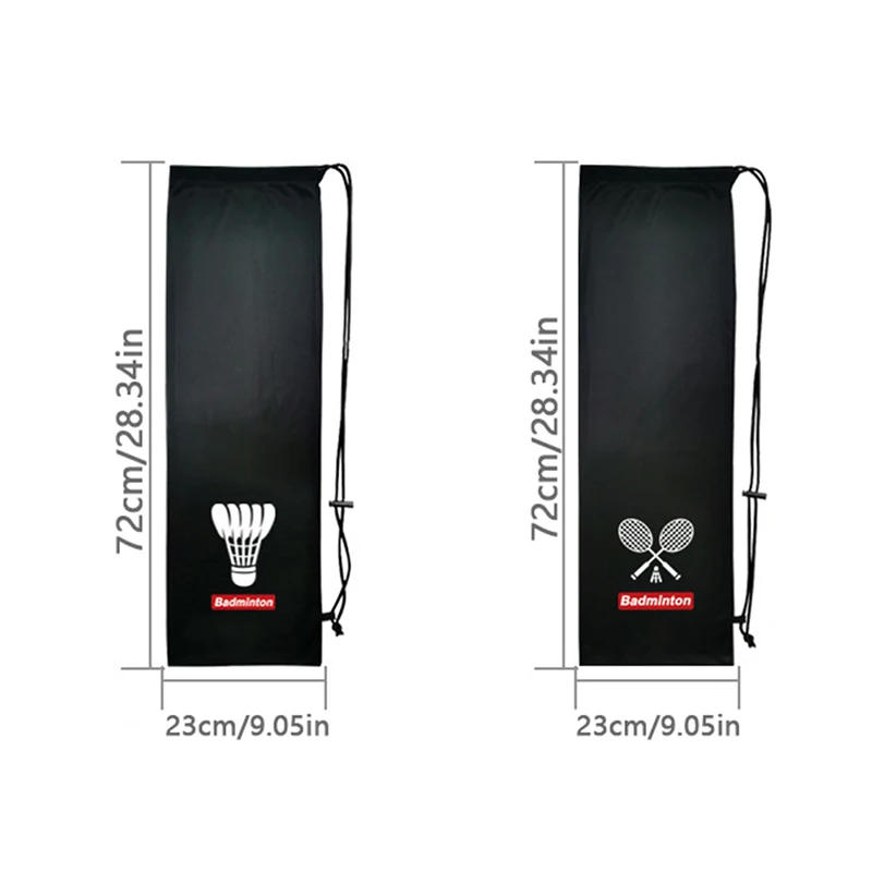 Description Picture 2 of itemBadminton Racquet Case Drawstring Pouch Padded Racquet Bag for Daily Carry〔YY26〕