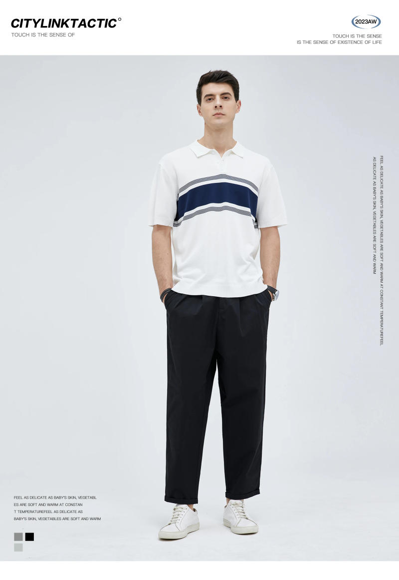 Description Picture 2 of itemCKNE Casual Spring Thin Sports Minimalist Cropped Pants