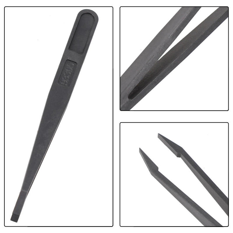 Description Picture 3 of itemAnti-Static Carbon Fiber Tweezers Plastic Soft Elastic Pincet Set Precision Maintenance Industrial Repair Tools For Watchmaker
