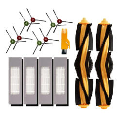 15Pcs for Ecovacs Deebot OZMO 920 950 T5 T8 T9 Series Robot Vacuum Cleaner Main Side Brush HEPA Filter Accessories Kit