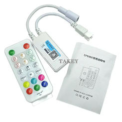 Smart Bluetooth LED Light Controller DC 5V 12V 24V SPI/TTL Addressable Pixel Lamps Strips Music Dimmer & RF 2.4G Wireless Remote