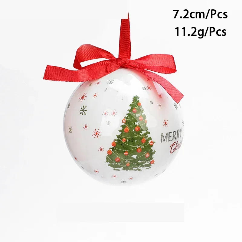Description Picture 6 of item2025 Christmas Ball Colorful Balls Ornaments Christmas Tree Decoration Ornaments 7.2CM XMAS Ball Festival Dress Up Supplies
