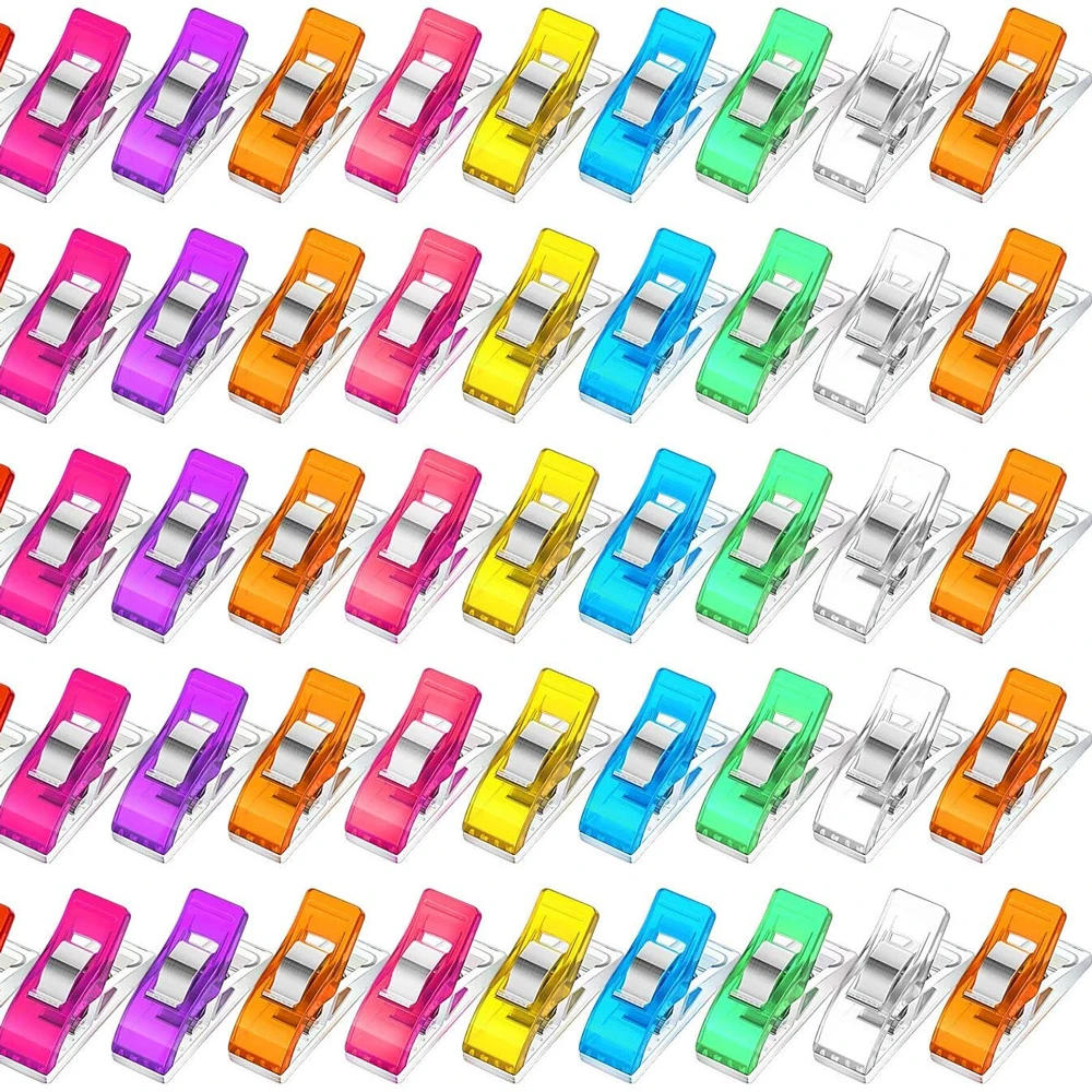 Description Picture 5 of itemPlastic Craft Multipurpose Sewing Clips Quilting Crocheting Knitting Safety Clips Sewing Clamps Sewing Binding Clip Sewing Tools