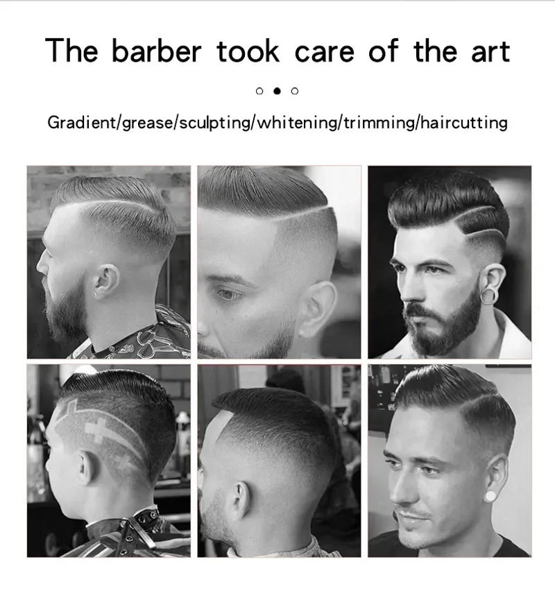 Description Picture 4 of itemHiena HYN-212 Electric Hair Clipper UBS Rechargeable Cordless Beard Trimmer Men Powerful Electric Hair Clipper Trimming Tool