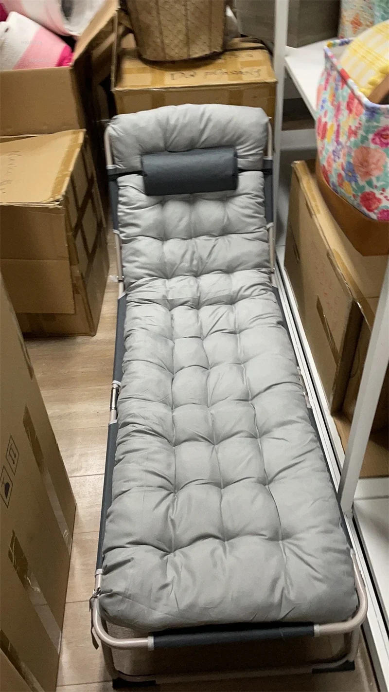 Description Picture 2 of itemLuxury Folding Beds Single Bed Home Bedroom Furniture Multi-functional Marching Bed Recliner Office  Lunch Break Bed p