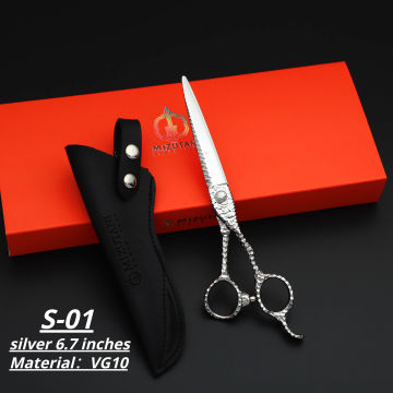 New MIZUTANI 6.0-inch Tungsten Steel Pattern High grade scissors Pattern Professional Hair Salon Top Professional Barber Scissor