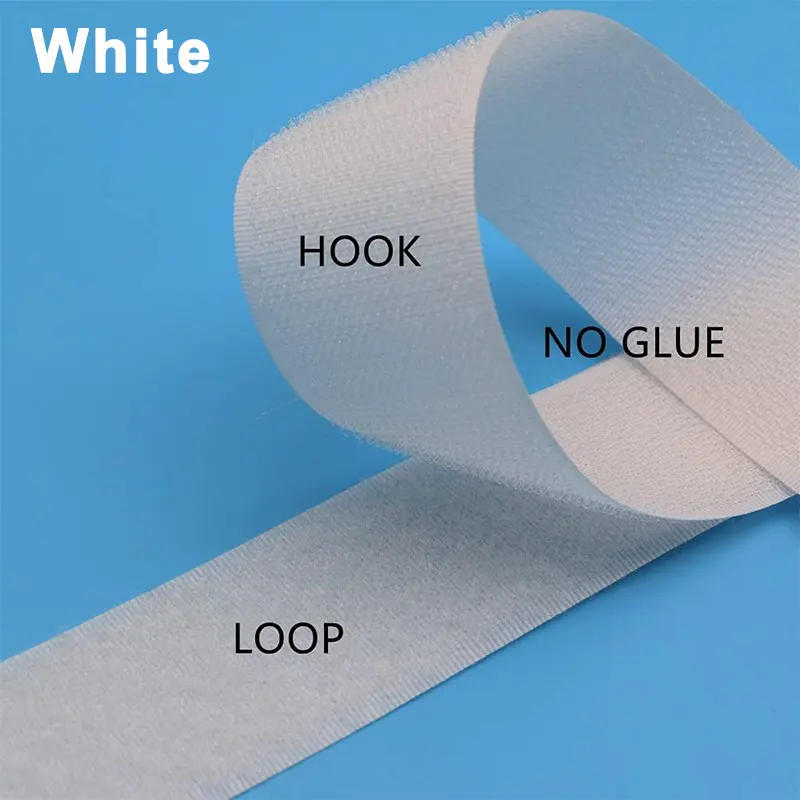 Description Picture 4 of item1-25Meters Sew On Hook and Loop Tape Fastening Nylon Fabric Tape Non-Adhesive Fastener Strips Interlocking Tape 16/20/25/30/50mm