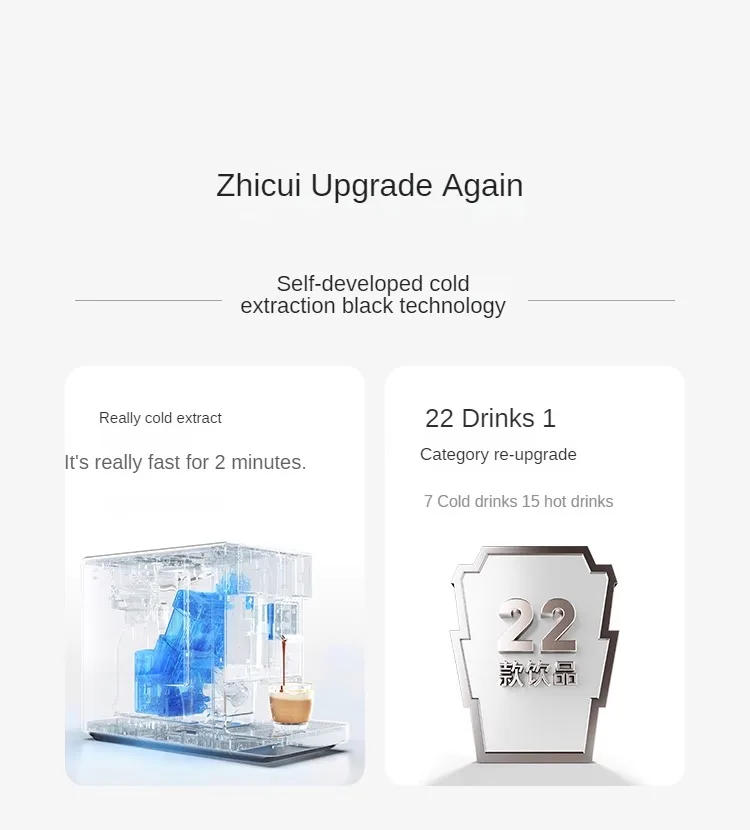 Description Picture 4 of itemCoffee Free Smart Auto Coffee Machine Household Grinding Integrated Ice Latte Italian Cold Extract Кофемашина Home Appliance