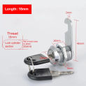 Adjustable Cabinet Boxes Lever Handle Lock Hasp Toggle Catch Toggle Clamp For Sliding Door Furniture Hardware Locks