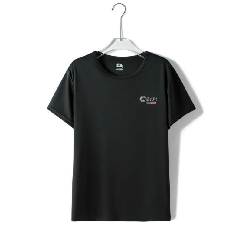 Description Picture 5 of itemFashion Breathable Ice Silk T Shirts Quick Dry Loose Short Sleeve Sportswear Thin O-neck Men's Sport T-shirt Men