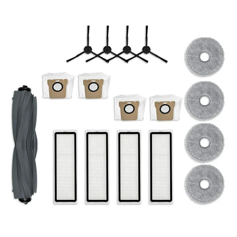 Description Picture 4 of itemFor Dreame Bot L30 Ultra Robot Vacuum Cleaner Spare Parts Accessories Main Side Brush HEPA Filter Mop Pad Dust Bags