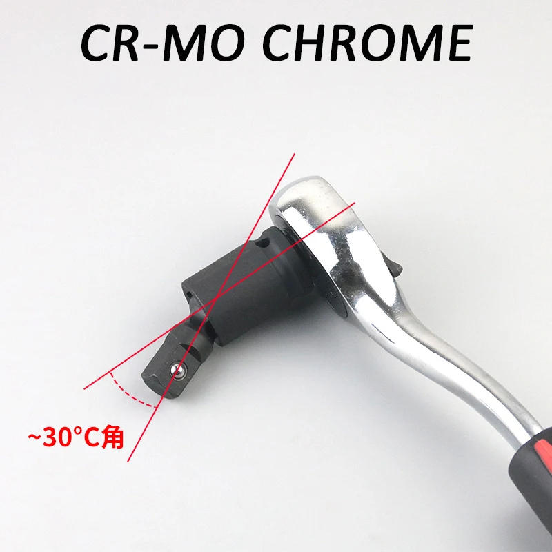 Description Picture 5 of item360 Degree Swivel Knuckle Joint Air Impact Wobble Retractable Universal Socket Adapter Hand Tool Wrench Accessories 1/2 3/8 1/4