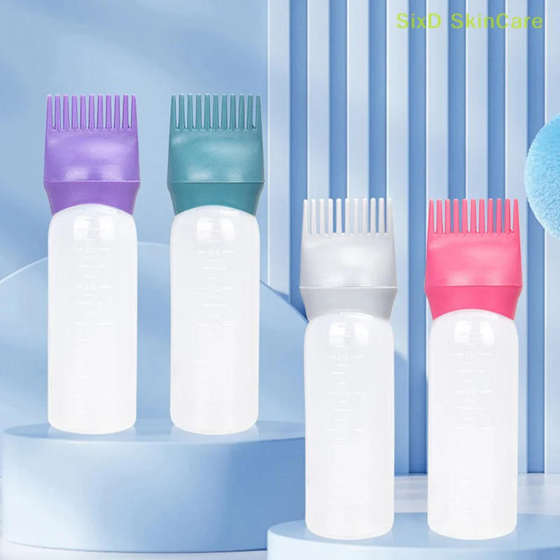 Description Picture 2 of item120ML Hair Dye Applicator Brush Bottles Dyeing Shampoo Bottle Oil Comb Hair Dye Bottle Applicator Hair Coloring Styling Tool