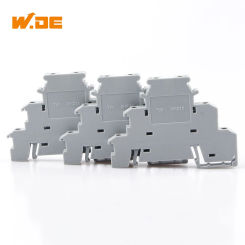 50Pcs DIKD-1.5 Din Rail Terminal Block Three Layer 3 Level Sensor Actuator Triple Wire Connector DIKD1.5 Conductor