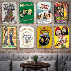 Cheech & Chong -Toke It Out Decor Poster Vintage Tin Sign Metal Sign Decorative Plaque for Pub Bar Man Cave Club Wall Decoration