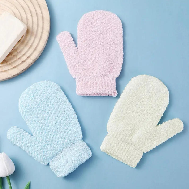 Description Picture 5 of item3Pcs Body Massage Sponge Gloves Shower Exfoliating Bath Gloves Shower Scrubber Daily Use Bathroom Supplies Bath Scrub Mud
