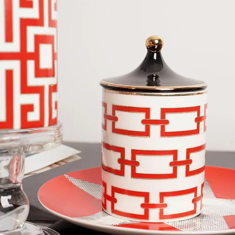 Description Picture 4 of item350ML Geometric Aromatherapy Candle Jar with Lid Storage Jar Candy Jar Wedding Birthday Gift Desktop Ornaments Home Decoration