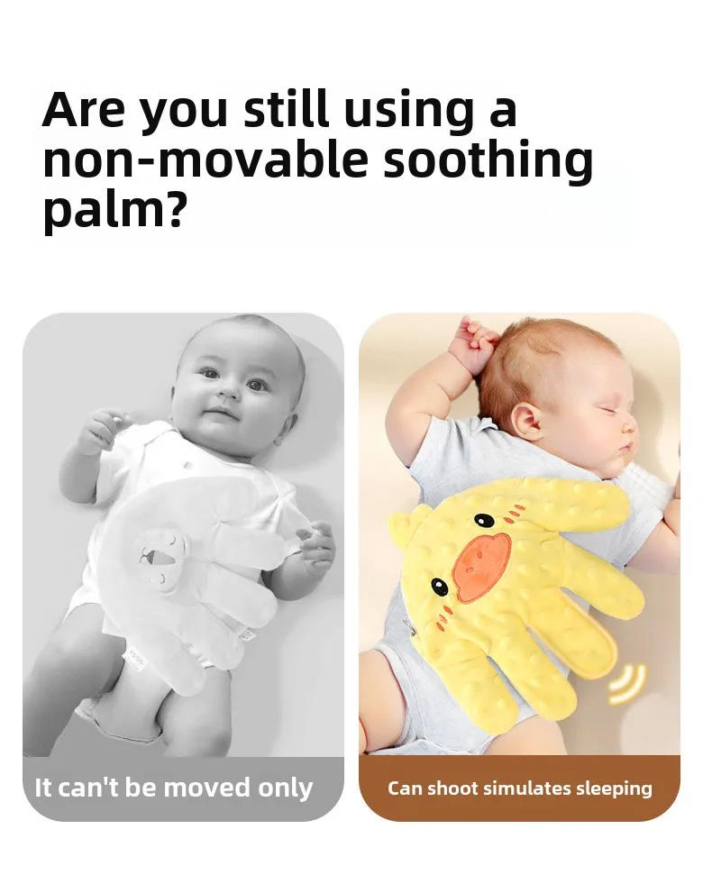 Description Picture 6 of itemBaby  Electric Soothing Palm Sleep Pillow Newborn Heated Remote Control Simulated Palm Slapping Sleep Pad Baby Care Accessories