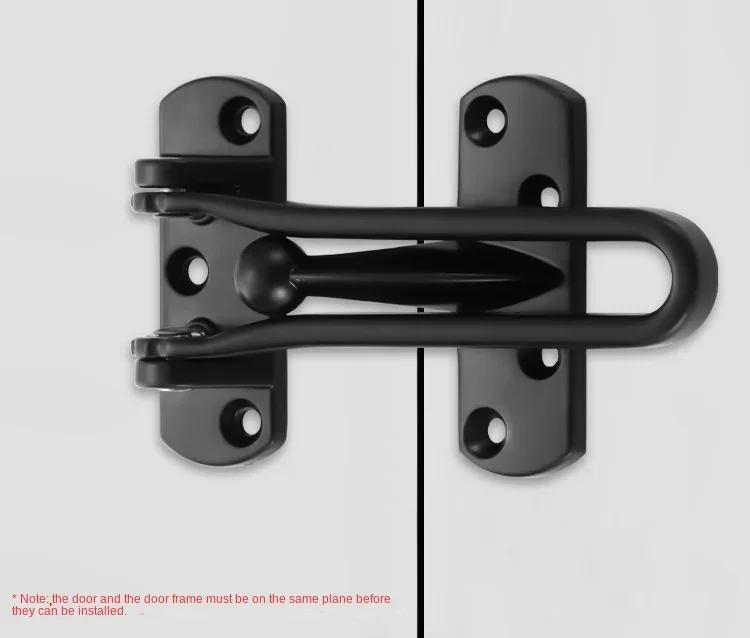 Description Picture 3 of item1PCS Hardware Door Guard Restrictor Security Catch Strong Heavy Duty Safety Lock Chain Door Building Home Improvement Doors