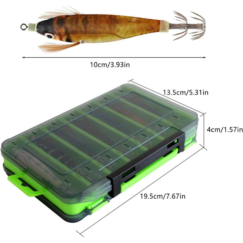 Description Picture 4 of item14 PCS Squid fishing bait, squid hook sea fishing bait 3.0 # luminous squid hook squid bait luminous